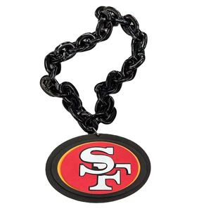 カスタムNFLチームサンフランシスコ49ers 3Dプリント誇大広告チェーンネックレスゲームデーファンアクセサリー - Product Image 1
