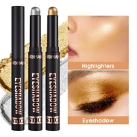 LANGMANNI Crayon Fard à Paupières Imperméable Fini Mat Nacré Longue Tenue Haute Pigmentation Couleur Unique Anti-Bavures