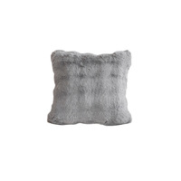 Coussin carré en peluche à bulles, housse de coussin en velours de couleur unie, housse de coussin moelleuse portable pour l'hiver, pour salon, canapé, lit