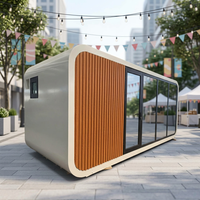 Maisonnette moderne en forme de pomme, structure en acier préfabriquée, mini-maison modulaire, cabane étanche pour jardin, location Airbnb