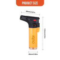 Briquet torche à flamme jet portable coupe-vent de luxe, thème Noël, pour bougies, cigares, fêtes et camping