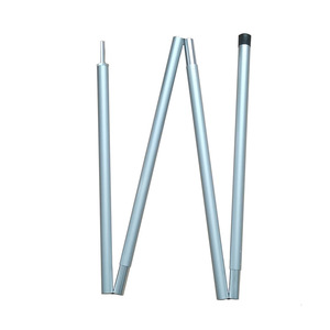 Aluminum Alloy <b>Tent</b> Pole 140cm 4 Sections Windproof Support For Outdoor Camping Equipment - Product Image 1