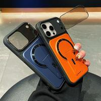 Luxe onzichtbare magnetische kickstand hoes voor iPhone 17 16 15 14 Plus 13 12 18 Pro Max, draadloos opladen mogelijk, met lensbeschermer
