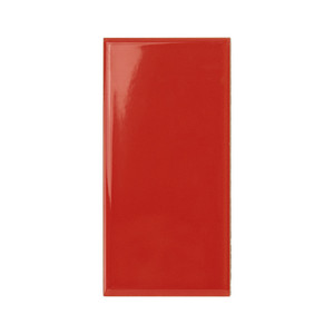 Piastrella rossa pura lucida 7,5x15 cm con bordi irregolari per pareti e pavimenti - Product Image 5
