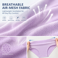 Culottes sans couture découpées au laser, invisibles, sans démarcation, taille mi-haute, contrôle du ventre, extensibles, respirantes, pour le bureau et la détente, lingerie féminine