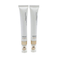 Tubes d'emballage transparents sans BPA pour crème solaire et crème pour les mains en PE, tube élégant pour crème contour des yeux avec applicateur métallique froid
