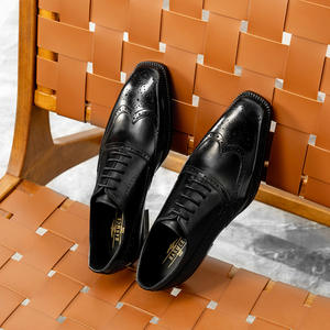 Chaussures habillées en cuir pour hommes, style décontracté doux et confortable, style Oxford, vêtements décontractés - Product Image 6