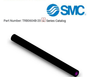 Raccord pneumatique <span class=keywords><strong>SMC</strong></span> d'origine série TRB, résistant aux flammes (équivalent -94 V-0), pour tube double couche <span class=keywords><strong>FR</strong></span> TRB0604B-20 - Product Image 1