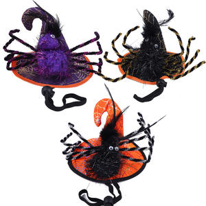 Nuovo Set Decorativo Invernale in Poliestere per Halloween per Animali Domestici: Bandiera da Appendere, <span class=keywords><strong>Collare</strong></span>, Cappello e Bavaglino per Cani - Product Image 3