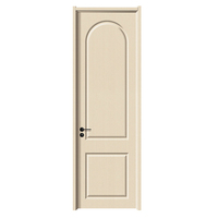 Série de portes intérieures modernes et simples de couleur blanche, avec plusieurs motifs de panneaux géométriques pour s'adapter à différents styles de maison