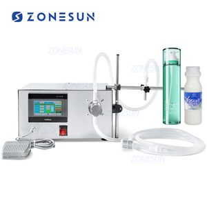 ZONESUN pompe magnétique semi-automatique huile essentielle jus encre parfum vaporisateur bouteille savon liquide Machine de remplissage quantitative - Product Image 1