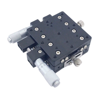 A24 Series XY Axis Manual Stage Platform Linear Stage 40x40/60x60/80x80 mm with Micrometer Head Adjustment for Optics Instrument