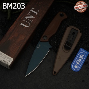 Couteau à lame fixe HUNT BM203 en acier inoxydable, pointe tombante, fourreau, manche en Micarta, couteau de survie pour l'extérieur, prend en charge OEM ODM - Product Image 1