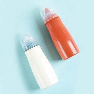Accessoires de <span class=keywords><strong>cuisine</strong></span> pot d'assaisonnement en plastique de 450ml 15OZ avec couvercle distributeur d'huile de crème bouteilles de Sauce à presser - Product Image 2