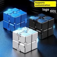 Cubo Mágico Ilimitado al por Mayor, Gadget Educativo Versátil para Aliviar el Estrés, Juguete Antiestrés para Adultos, Modelo de Aleación Estilo Flip