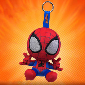 Muñeco de <span class=keywords><strong>peluche</strong></span> de Spider Man de 4 pulgadas, 6 estilos, muñeco de <span class=keywords><strong>peluche</strong></span> suave para niños, favores de fiesta de superhéroes, llavero a granel al por mayor - Product Image 3