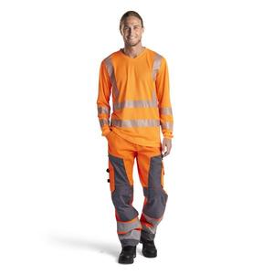 BLAKLADER - 3385101353004XL Camiseta de manga larga UV Hi-Vis Naranja-EAN 7330509523995 ROPA DE TRABAJO DE LA HI-VIS - Product Image 4
