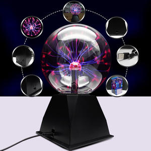जे एंड आर 6 इंच टच एंड साउंड सेंसिटिव ग्लोब प्लाज्मा लैंप नवीनता बच्चों और माताओं के लिए क्रिसमस खिलौना - Product Image 2
