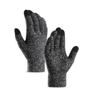 <span class=keywords><strong>Guanti</strong></span> Invernali Unisex con <span class=keywords><strong>Dita</strong></span> Intere per Touchscreen, Antiscivolo con Gel <span class=keywords><strong>di</strong></span> Silicone, Polsino Elastico, Termici con Fodera in Morbida <span class=keywords><strong>Lana</strong></span> per Ciclismo, Sci e Feste - Product Image 4