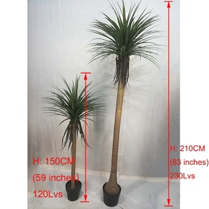 Árbol de Sangre de Dragón Artificial de 150 cm (59 Pulgadas) de Altura, Bonsái con 120 Hojas de Plástico, Planta Artificial de Interior, Dracaena Draco Artificial - Product Image 3