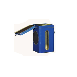 Vente chaude Rectangle Boîte En Métal Avec Serrure Et Fenêtre Snack Emballage Alimentaire pour Thé Cookie Chocolat Numéro De Modèle Peut - Product Image 5