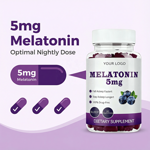 Gomme Vitaminiche per il Sonno Senza Zucchero 5mg 10mg Migliorano Memoria e Sonno Profondo Melatonina per Adulti 60 Gomme/Flacone - Product Image 4