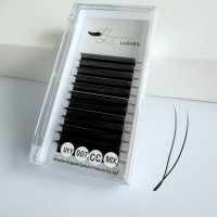 Extensions de cils préfabriquées en PBT synthétique en forme de U YY/3W/4W/5W, 0,07 mm, naturelles, douces, faites à la main, volume complet 2D 3D 4D 5D