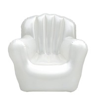 Canapé gonflable transparent en PVC, chaise longue individuelle pour adultes, idéal pour la plage, la piscine, les fêtes et comme accessoire photo