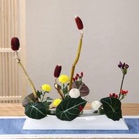 Xiaoyuanliu Céramique Arrangement De Fleurs Ustensiles Japonais Fleur Assiette Pot Rond Salon Décoration De Bureau