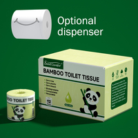 Sweet Carefor Zero Plastic 100% Papier toilette en bambou Emballage sans plastique Rouleau de toilette en bambou Lotion écologique Rouleaux de toilette
