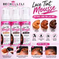 Mousse teintante pour perruques OEM transfrontalière, mousse colorante pour bonnets de perruque, aspect naturel pour perruques, Guangdong, outils d'extension capillaire en bouteille