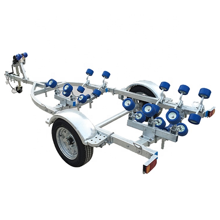 Gather High Quality Reasonable Price Rigid Inflatable Boat Trailer for 19ft RIB BOAT