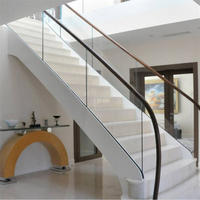 Escalier en acier préfabriqué à double poutre pour duplex, kit d'escalier intérieur pour loft