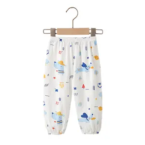 Kinder Anti-Mug Broek Zomer Dunne Katoenen Sport Casual Broek Jongens En Meisjes Baby Broek