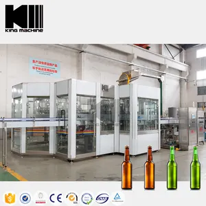 High-efficiency Automatic 32 Heads 330ML 500ML Glass Beer Bottle Filling Machine Small Business