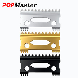 Poppmaster DLC แบล็คไดมอนด์สแท็คเกอร์ฟันกรรไกรตัดใบมีดเคลื่อนที่สุดเท่สำหรับ <span class=keywords><strong>Wahl</strong></span> 5ดาวคลิปวิเศษ MRD/SC clipper - Product Image 5