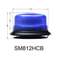 Feux de signalisation à micro LED à fixation magnétique puissante, homologués ECE R10 R65, 120 clignotements par minute, 12-24V, feux stroboscopiques de sécurité pour toit de véhicule tout-terrain