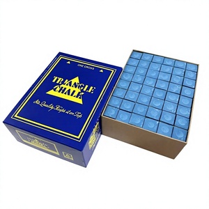 Tiza Triangular Profesional para <span class=keywords><strong>Billar</strong></span> con Polvo de Carbonato de Calcio, 144 Piezas para <span class=keywords><strong>Billar</strong></span> de 8 y 9 <span class=keywords><strong>Bolas</strong></span> - Product Image 1