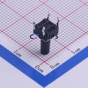 TS-1002-12026 Tactile Switch Through hole Component (THT)-4P,6x6mm Switch Single Pole Single Throw Round Button Through Hole 6mm - Product Image 2