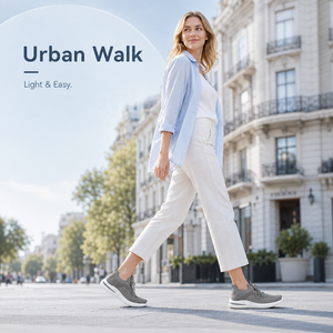 2026 <span class=keywords><strong>Femme</strong></span> Baskets Flyknit Slip On Lacets Réglables Col Élastique Semelle PVC Rembourrée Chaussures Sport <span class=keywords><strong>Marche</strong></span> - Product Image 2