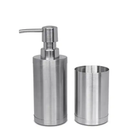 Acier inoxydable 6 pièces ménage salle de bain accessoire salle de bain toilette accessoires