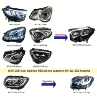 Phare avant xénon noir OE 2048204159 2048204259 pour Mercedes Classe C W204 C63 AMG 2008-2010, ensemble de phares avant de voiture