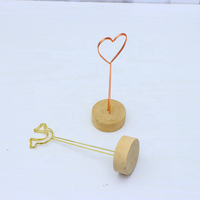 Porte-carte de mariage à Base ronde en bois, Design créatif de haute qualité, support pour carte photo, Menu de mariage