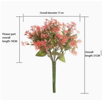 Vente en gros d'herbe de pampa séchée esthétique et de feuillage de remplissage, fleurs artificielles, fausses plantes pour bouquet de mariage bohème, décoration intérieure, bricolage