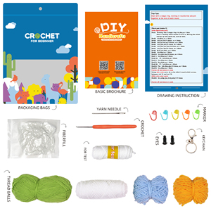 Super mignon <span class=keywords><strong>Crochet</strong></span> oiseau porte-clés Animal <span class=keywords><strong>Crochet</strong></span> Kit <span class=keywords><strong>facile</strong></span> <span class=keywords><strong>Crochet</strong></span> Kit pour débutants Bricolage <span class=keywords><strong>Crochet</strong></span> Kit pour adultes - Product Image 4
