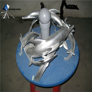 マリンライフ彫刻手作りステンレス鋼イルカ,リゾート & ウォーターフロント景観のためのローミング - Product Image 6