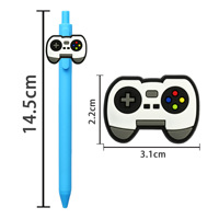 Autocollants en caoutchouc souple pour console de jeu de style nouveau, pour le bricolage, papeterie pour étudiants et usage au bureau, stylo bille coloré