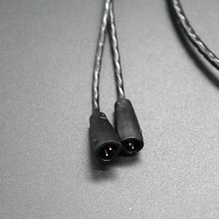 Cable Coaxial de Repuesto Popular para Auriculares IEM, Cable de Par Trenzado con Micrófono y Control Remoto para Auriculares IE8I IE80 IE8