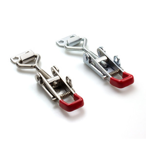 Hebilla de Acero Inoxidable Ajustable con Bloqueo Automático de 80 mm para Puertas de Armario, Cuerpo Abierto, Métrica - Product Image 1