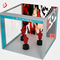 Aire de jeux intérieure en forme d'humain, sac de sable de boxe sur pied, cible de frappe, cible de boxe interactive